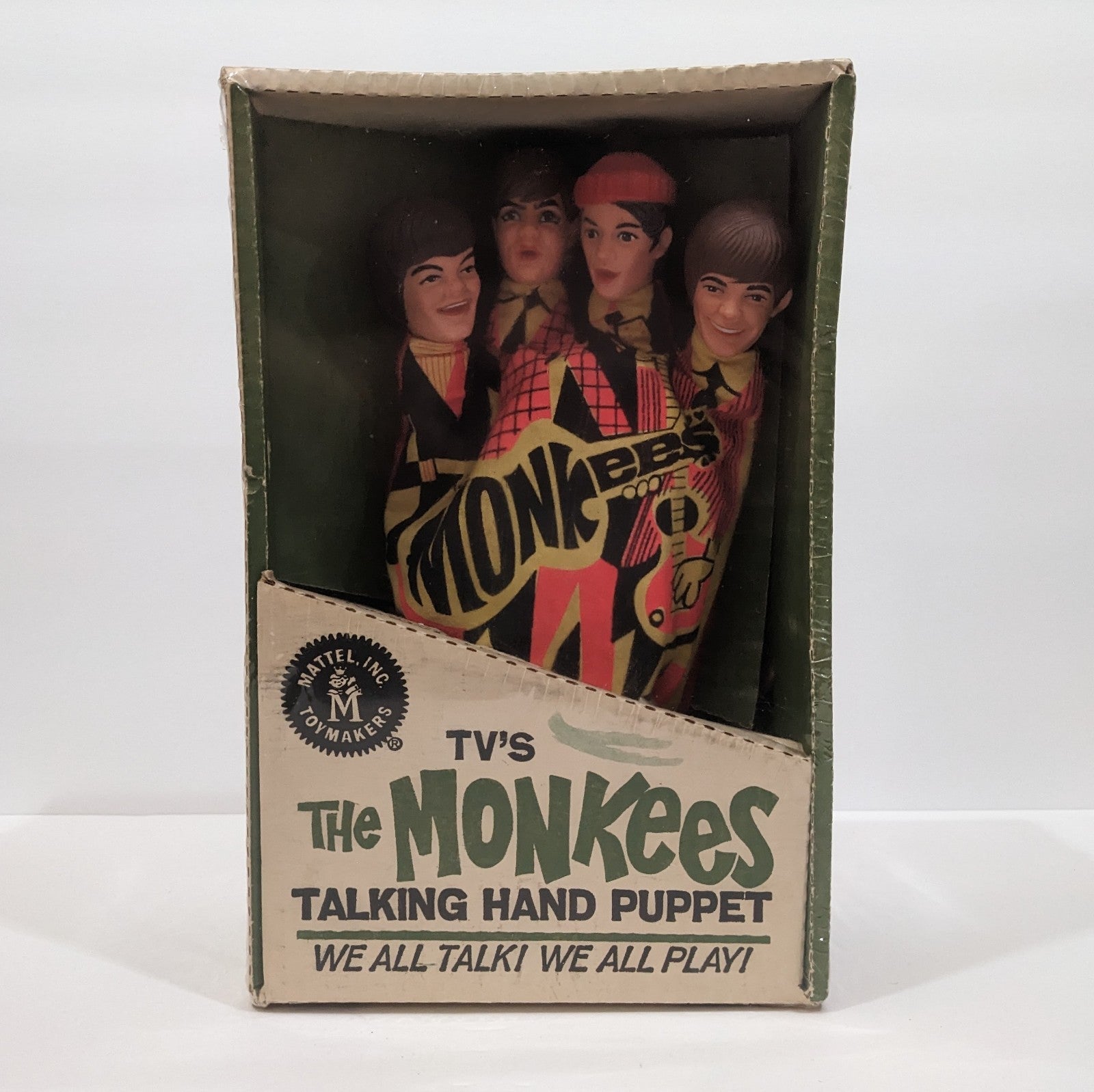 The Monkees Vintage Talking Hand Puppet Music Group By Mattel 1966 *New Open Box