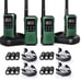 Army Green Waterproof Walkie Talkie Long Range Up To 30 Miles Floating Portable