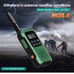 Army Green Waterproof Walkie Talkie Long Range Up To 30 Miles Floating Portable