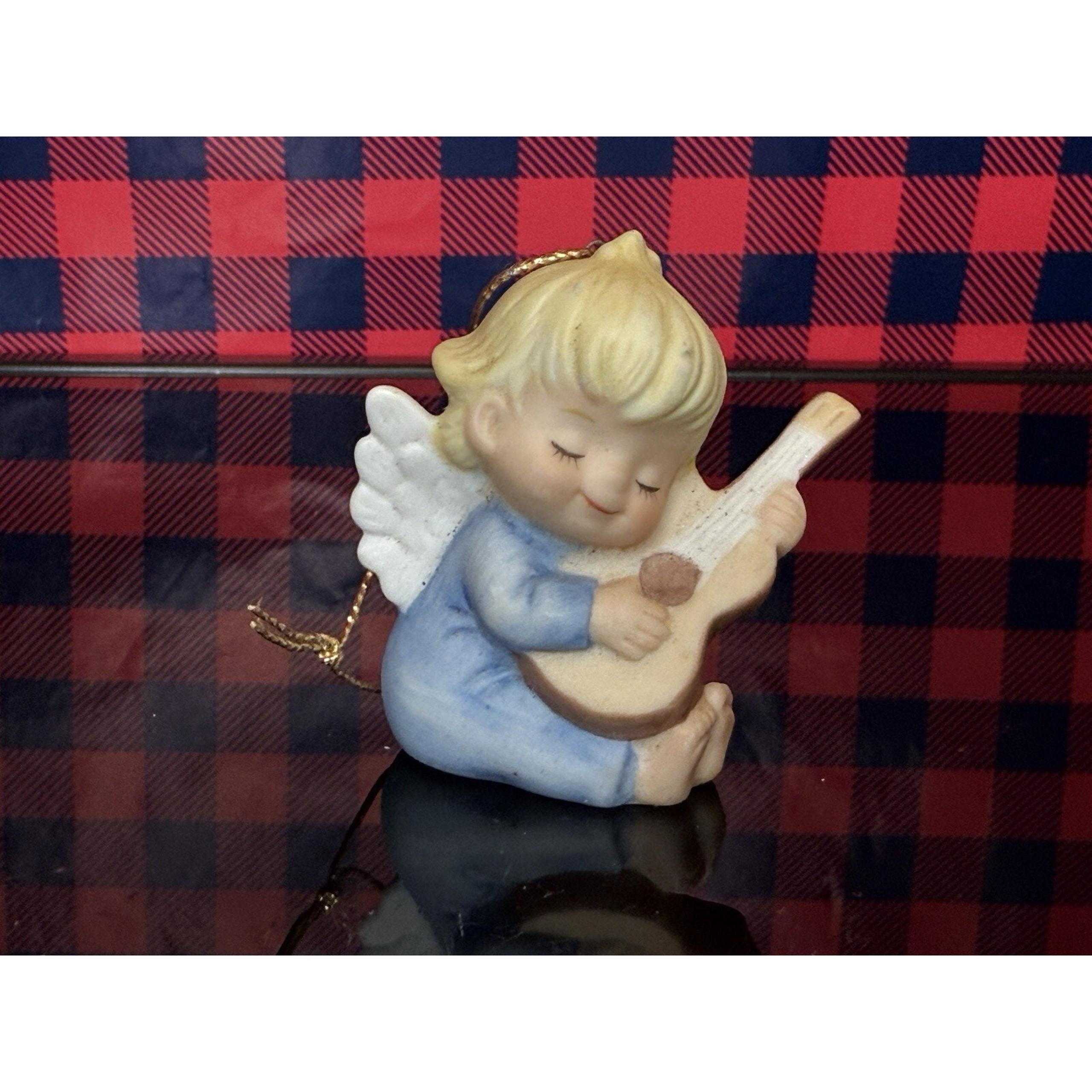 VTG Gorham Porcelain Angels Cherubs Music Christmas Ornaments 1983
