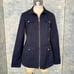Tommy Hilfiger Utility Jacket Navy Blue Zipper Closure Snap Button Pocket sz M