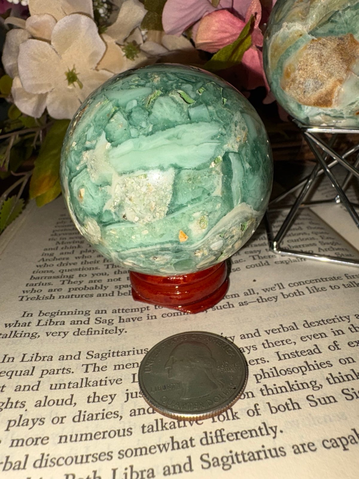 Rare and Gorgeous Variscite Sphere