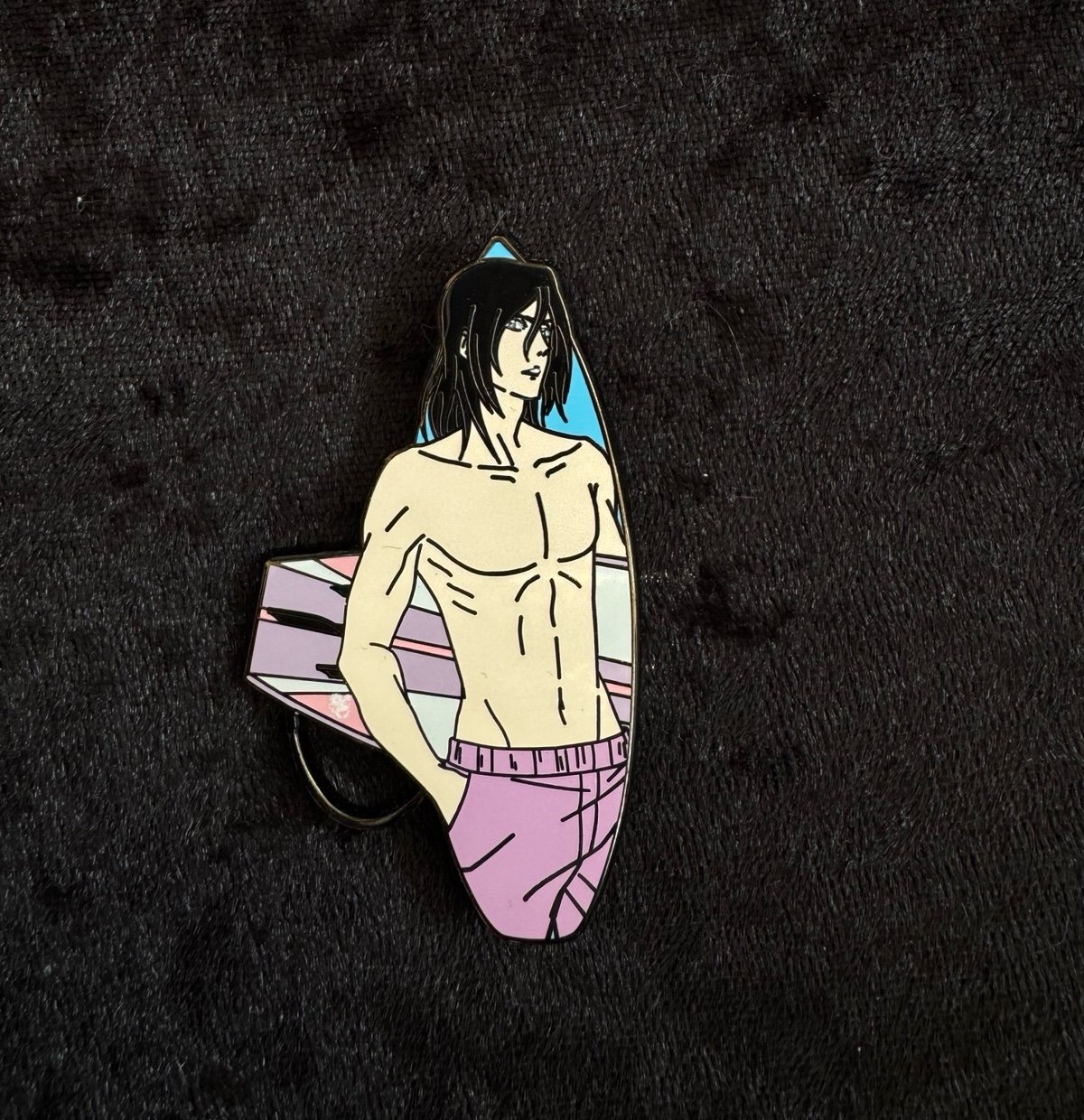 Rocketnoodles byakuya kuchiki enamel pin