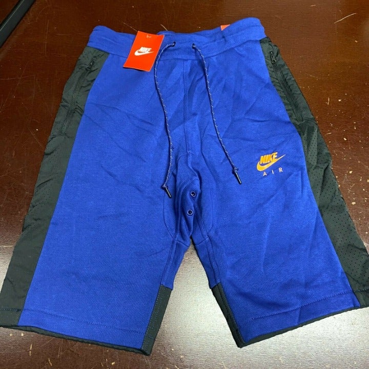 Nike Mens Black Blue 727363-010 Pockets Tapered Activewear Shorts Size S M L