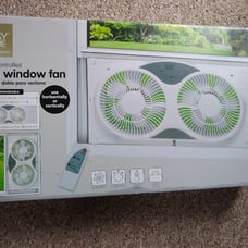 remote control twin window fan