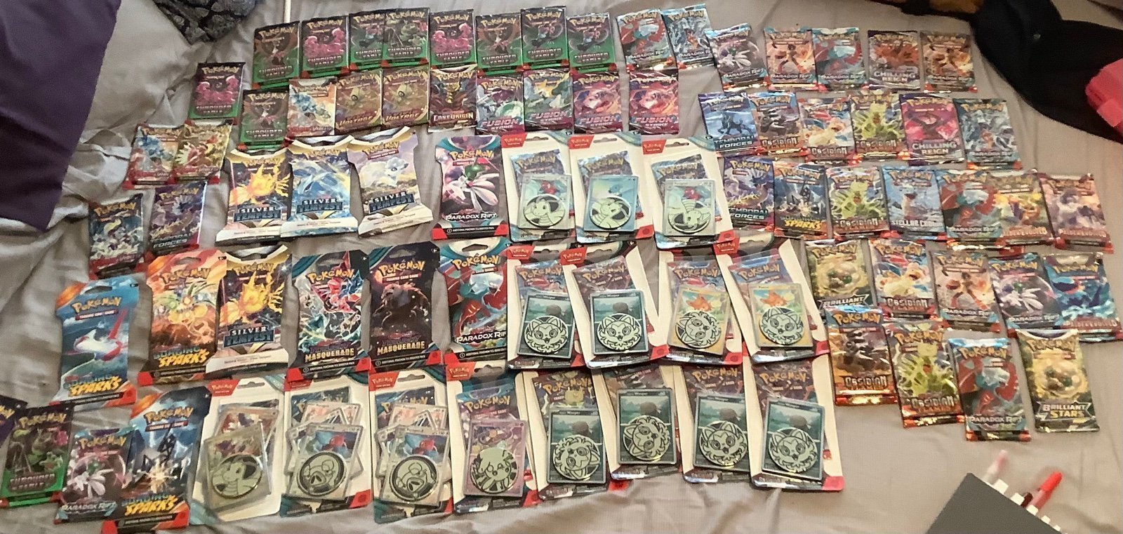 80 pack Pokémon card lot