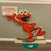 2009 New Balance Sesame Street Elmo Shoe Store Display Sign Plastic 33” X 32”