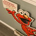 2009 New Balance Sesame Street Elmo Shoe Store Display Sign Plastic 33” X 32”