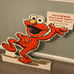 2009 New Balance Sesame Street Elmo Shoe Store Display Sign Plastic 33” X 32”