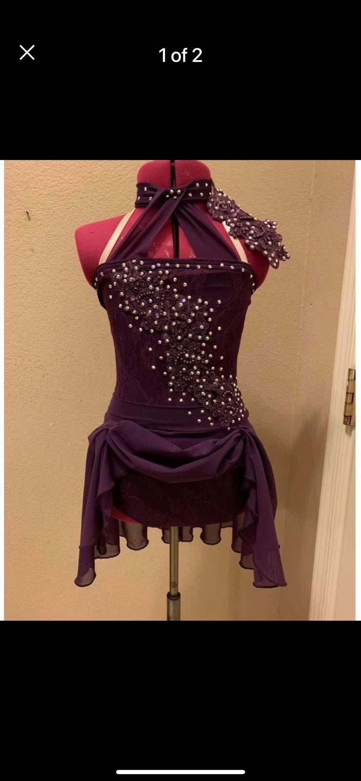 Purple Lyrical Dance Costume