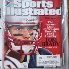 6x Tom Brady Sports Illustrated magazines