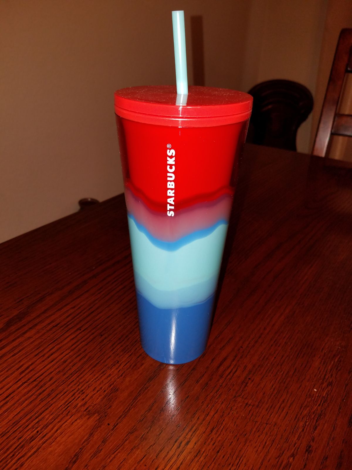 Starbucks Acrylic Rainbow Tumbler