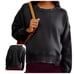 FP MVMT x Hatch Black Intercept Pullover Oversized Sweatshirt Size Small