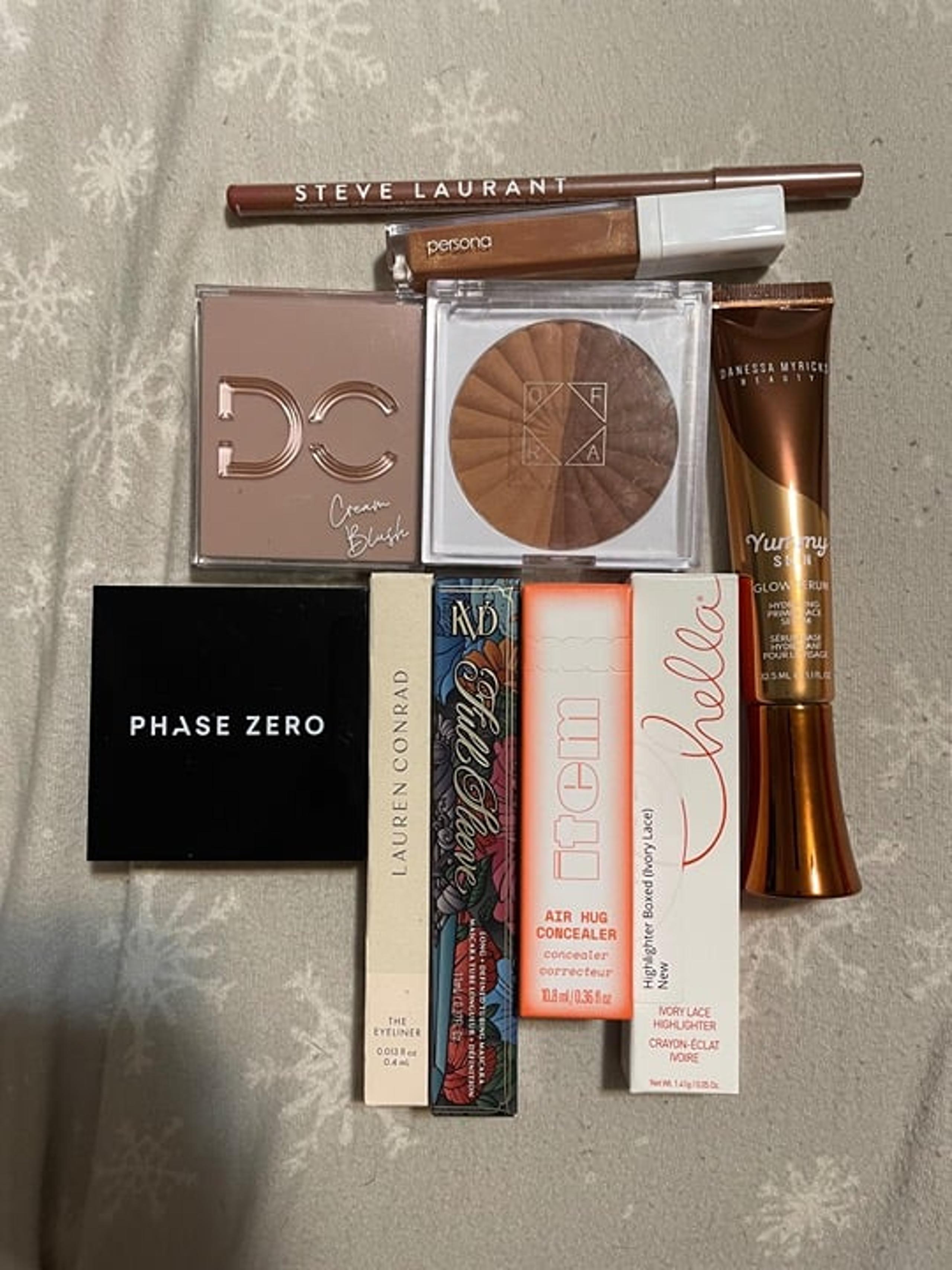 Makeup Bundle 10 New Full Size Brand Name Items for Eyes, Lips, Cheeks, Face