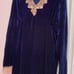 Empire waist Velvet Navyblue Nightgown size 16