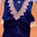 Empire waist Velvet Navyblue Nightgown size 16