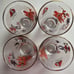 4 Pc Rare Libbey Glasses Caribbean Cruise Flamenco Dancer Mid-Century Drinkware