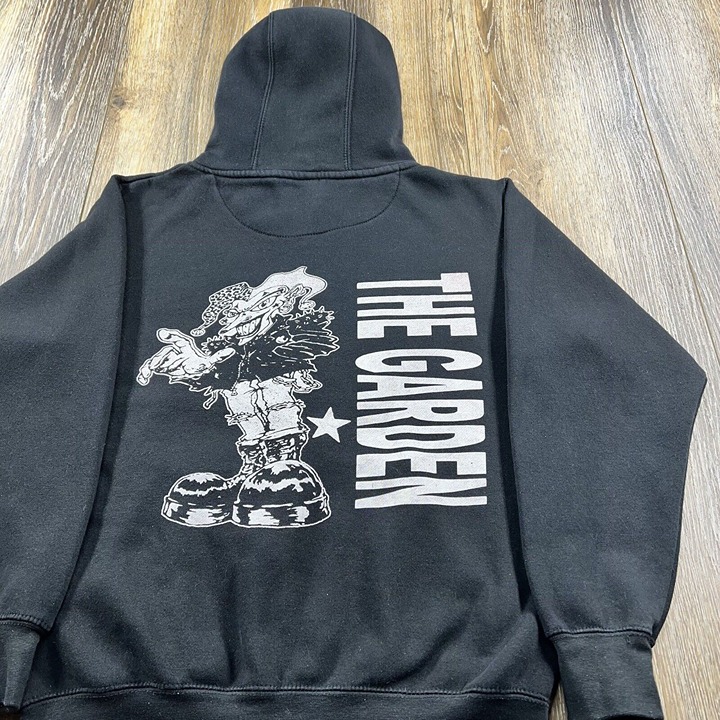 Black Men's Horse Zip up Hoodie - Route 66