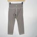 Lululemon Womens 2 Tonka Stripe Cashew Heathered Black Wunder Under Crop Legging