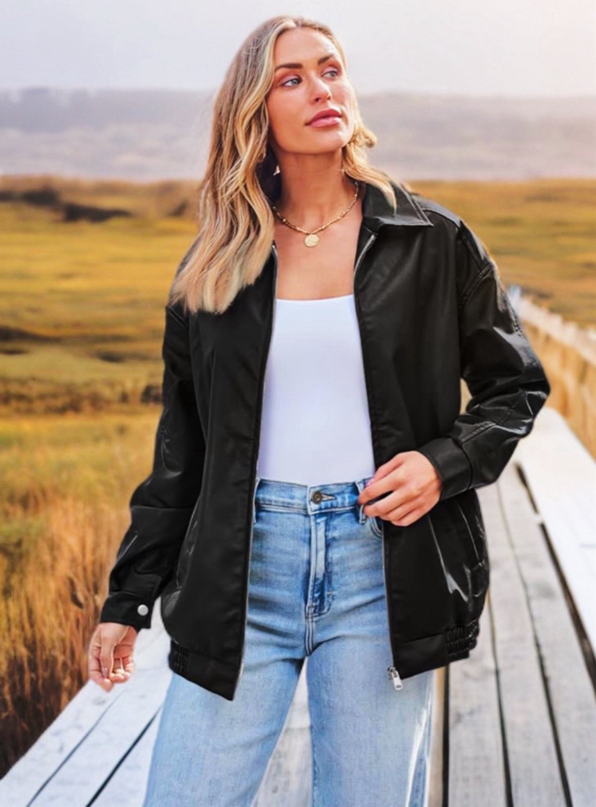 OVERSIZED BOMBER JACKET