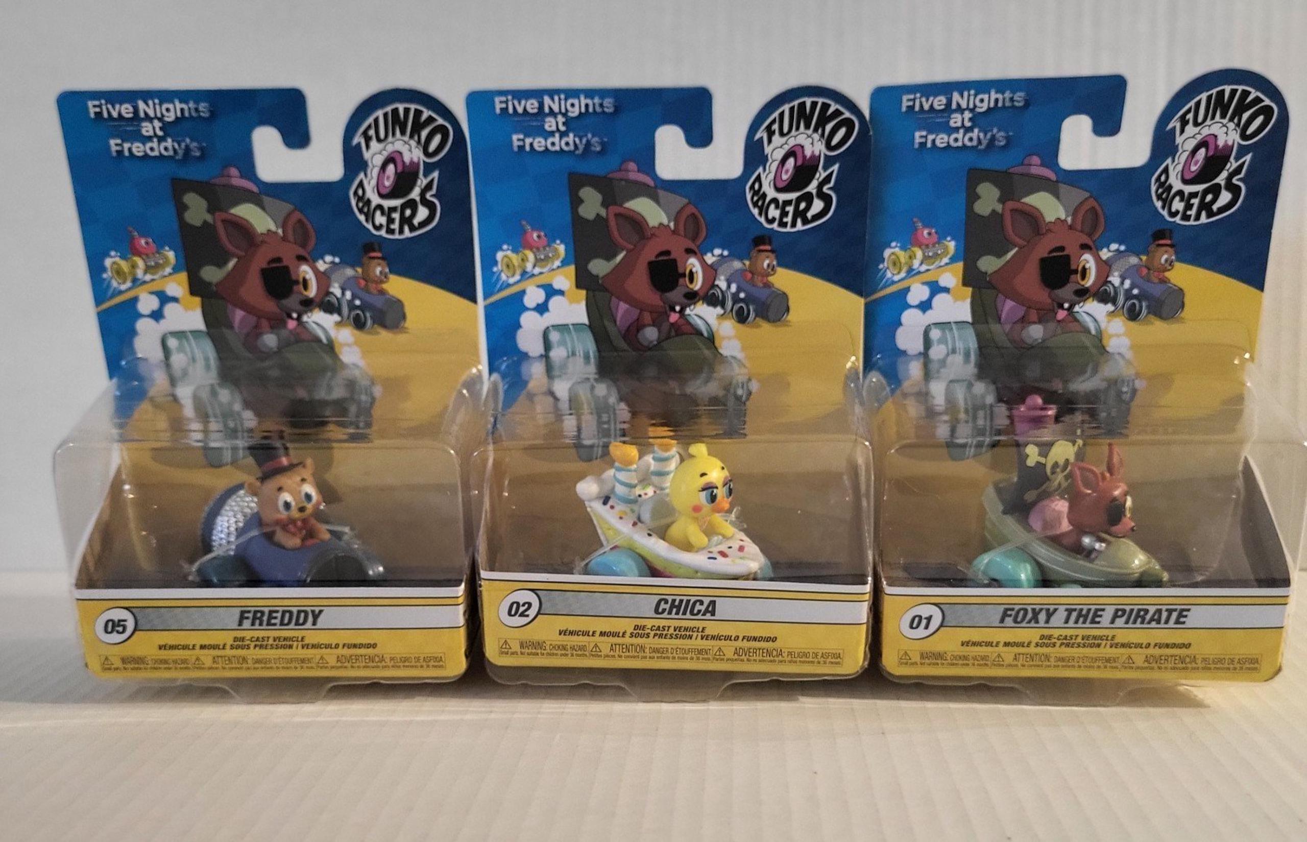 Funko Racers Foxy, Chica,  Freddy-  Five Nights at Freddy's  New