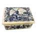 Vintage Delft’s Blue Trinket Box shelf windmill blue white farm