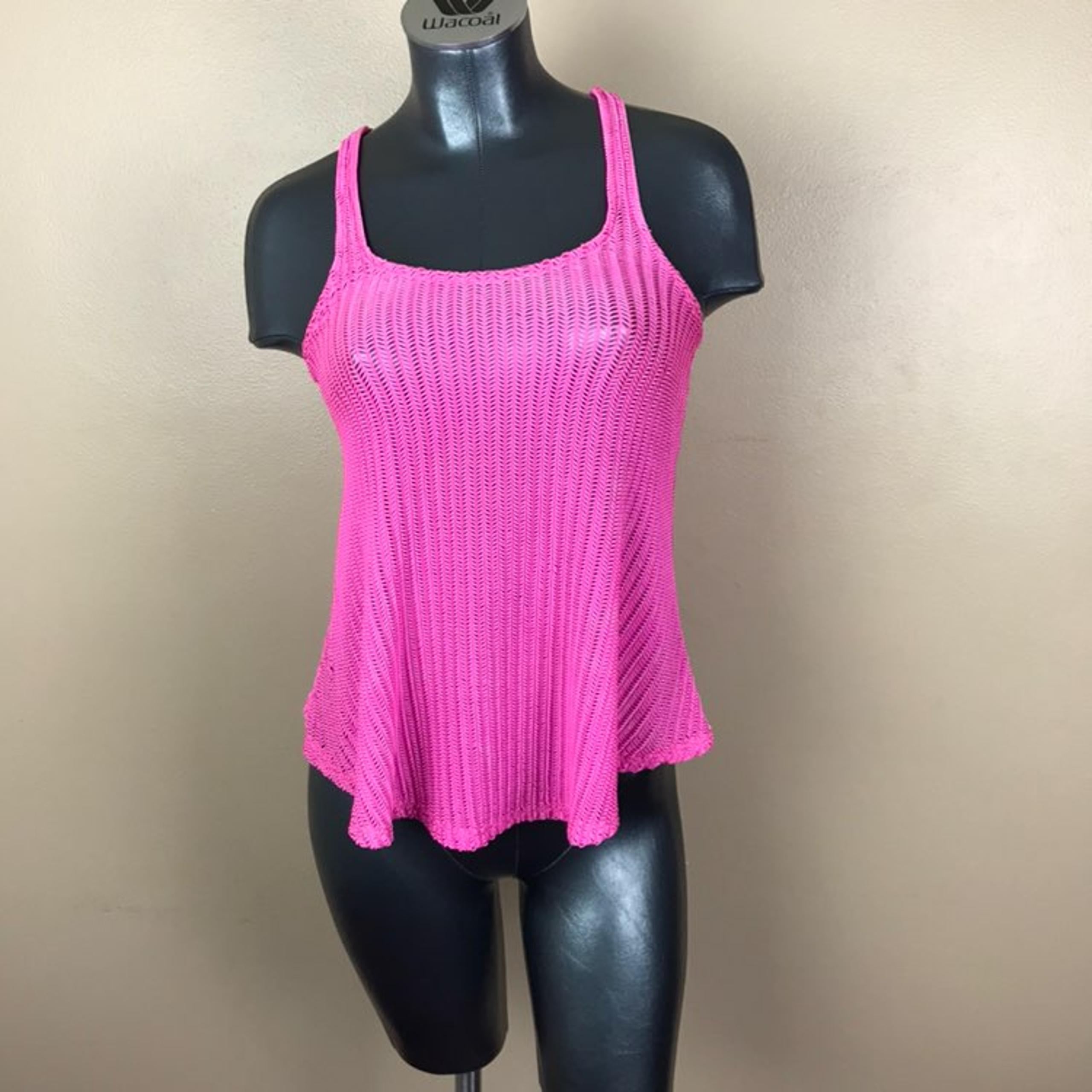 ULTRA FLIRT HOT PINK RACERBACK TANK TOP