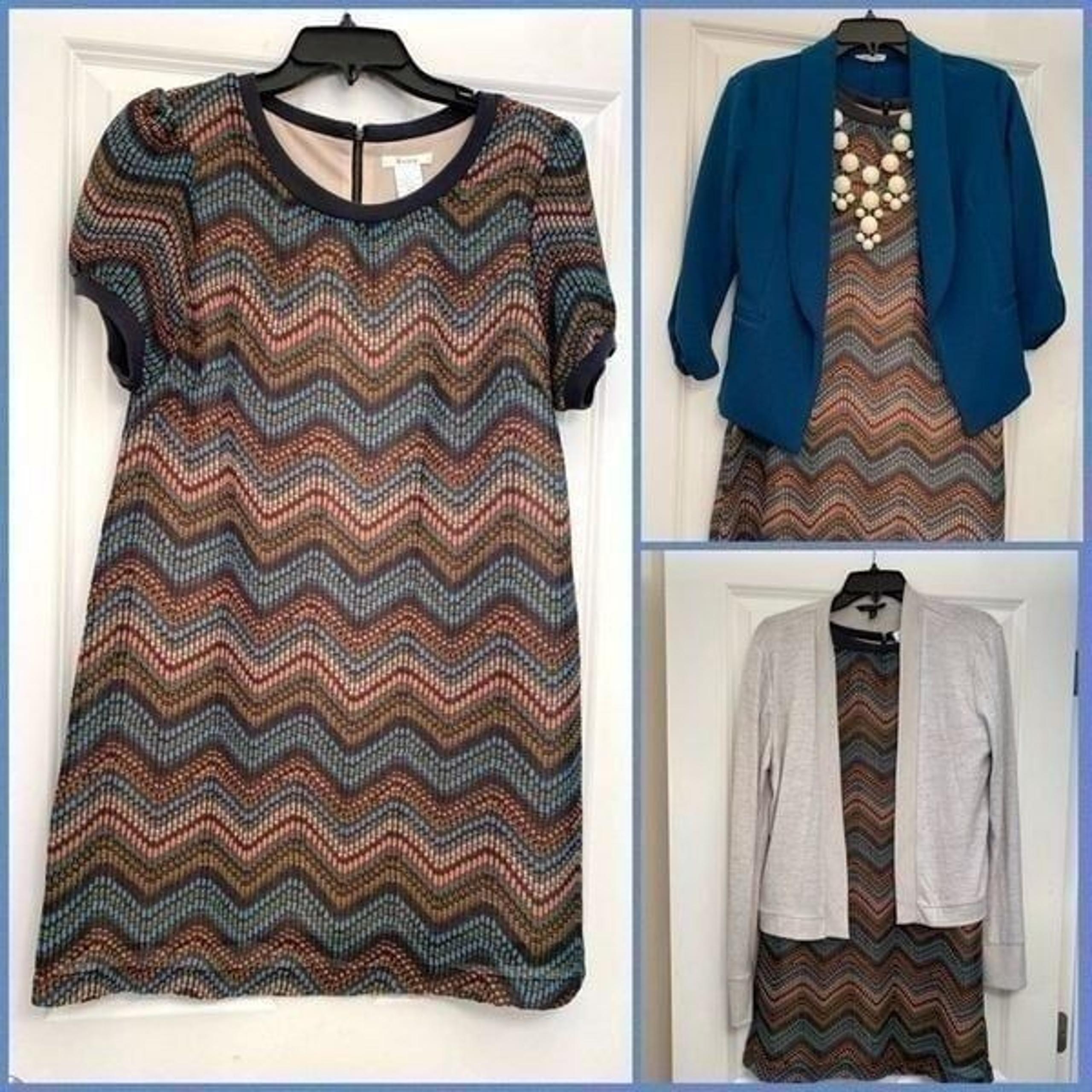 Easley zig zag dress sz L