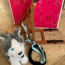 American girl doll Pepper Dog and Sled