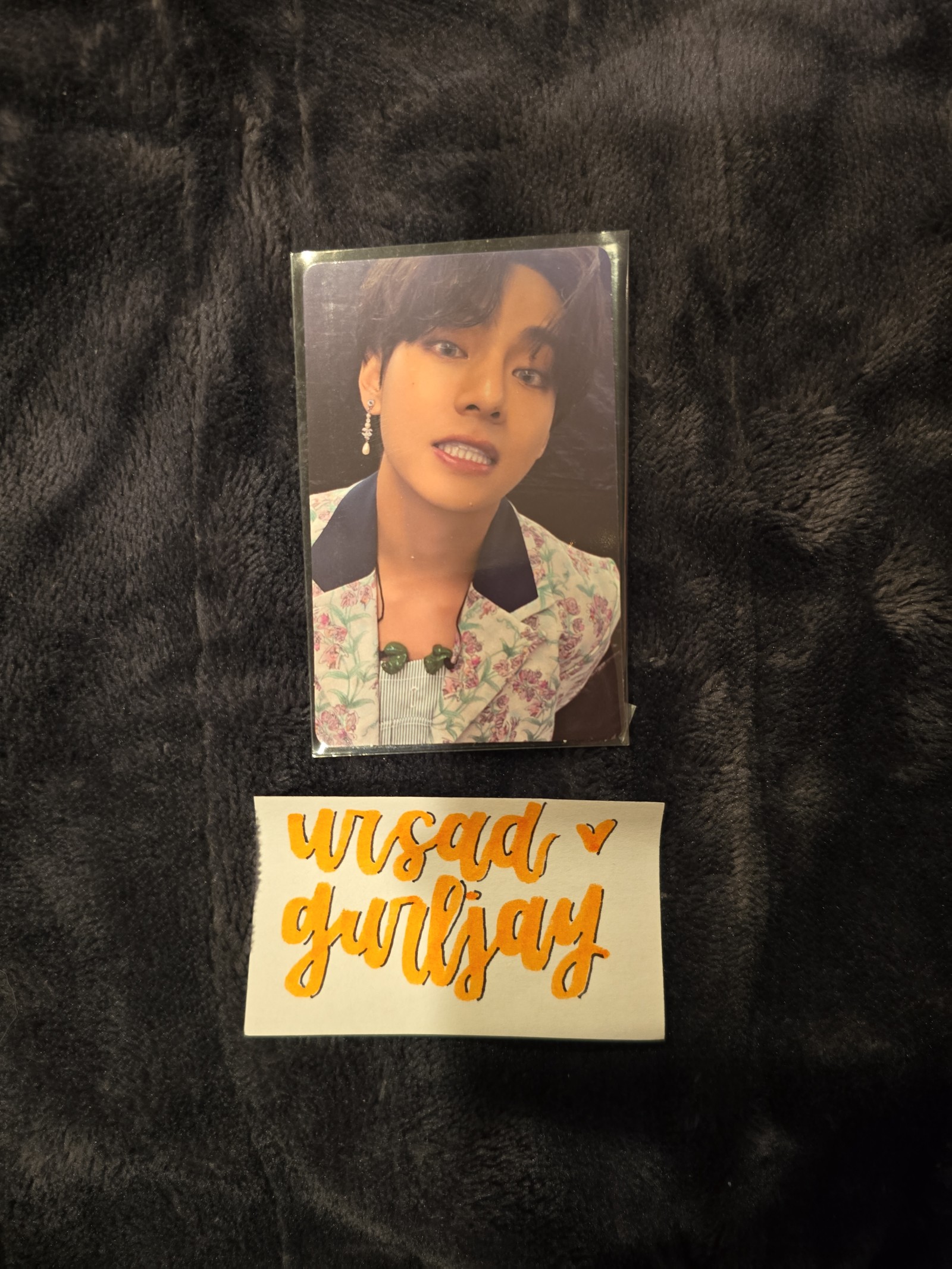 BTS TAEHYUNG V MAP OF THE SOUL ONE DVD PHOTOCARD