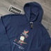 POLO RALPH LAUREN Big & Tall Blue Heather Skiing POLO BEAR Pullover Hoodie 2XLT