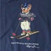POLO RALPH LAUREN Big & Tall Blue Heather Skiing POLO BEAR Pullover Hoodie 2XLT