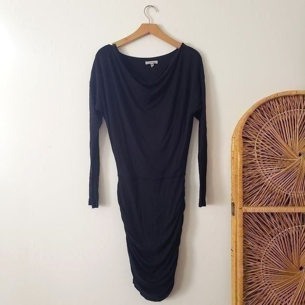Athleta Solstice Dress Wool Blend Bodycon Black XS