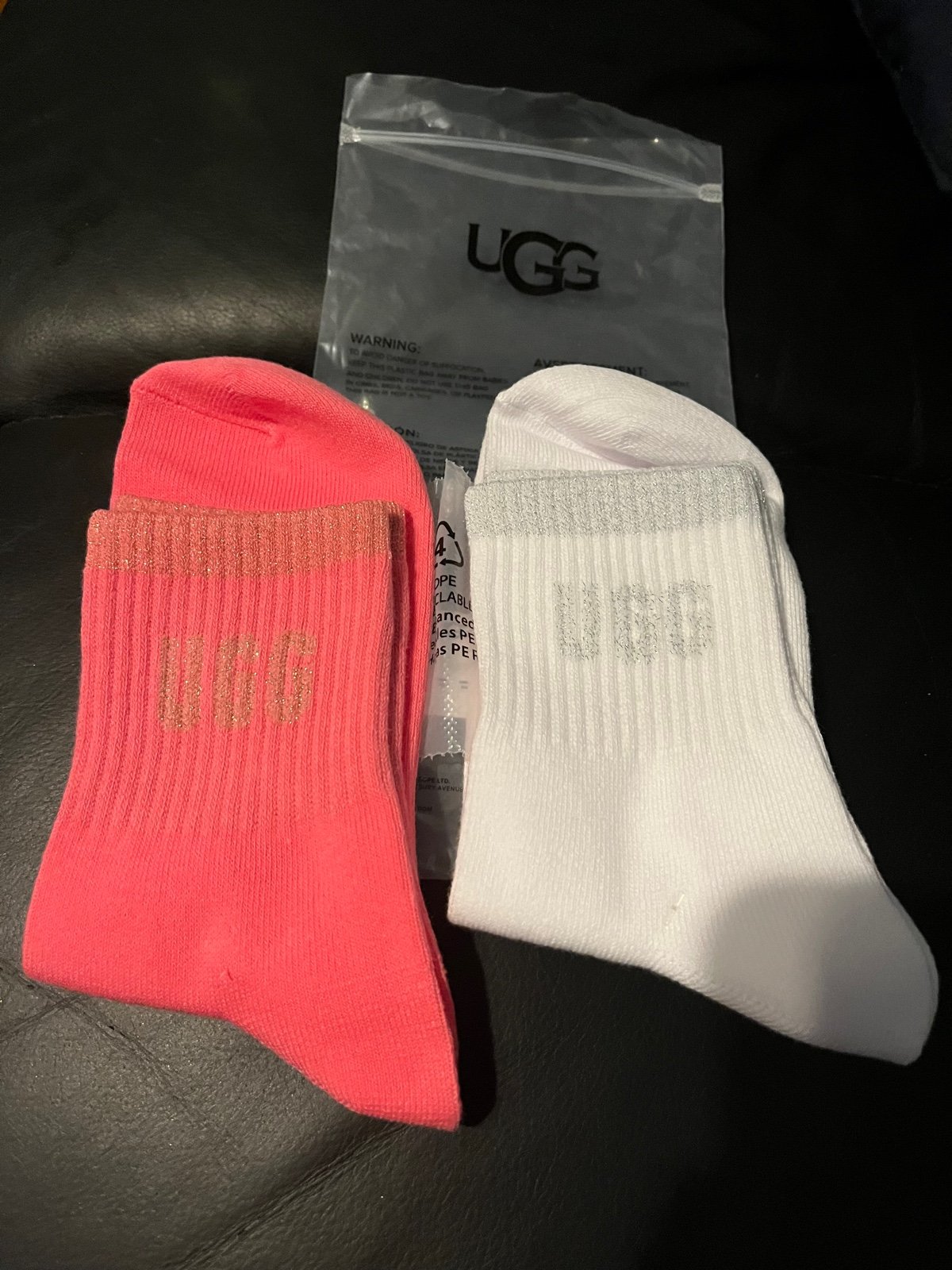 Ugg logo Glitter sock set