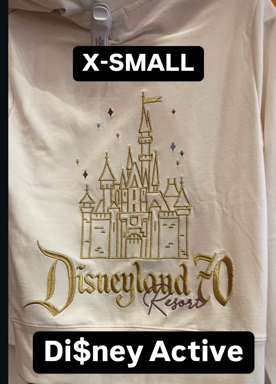 Disney Parks Disneyland 70th Anniversary Disneyland Castle Zip Up Hoodie