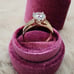 14K Solid Gold Solitaire Cut Ring Trellis Wedding Promise Engagement