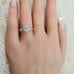 14K Solid Gold Solitaire Cut Ring Trellis Wedding Promise Engagement