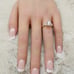 14K Solid Gold Solitaire Cut Ring Trellis Wedding Promise Engagement