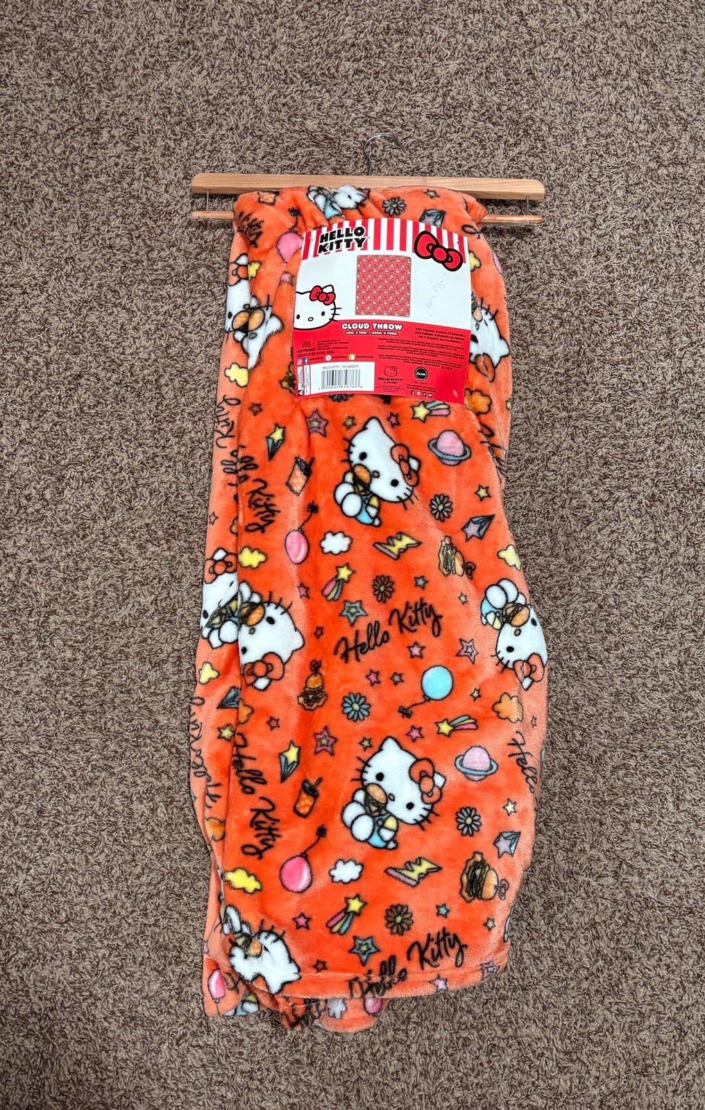 Hello Kitty Halloween Blanket Cloud Throw