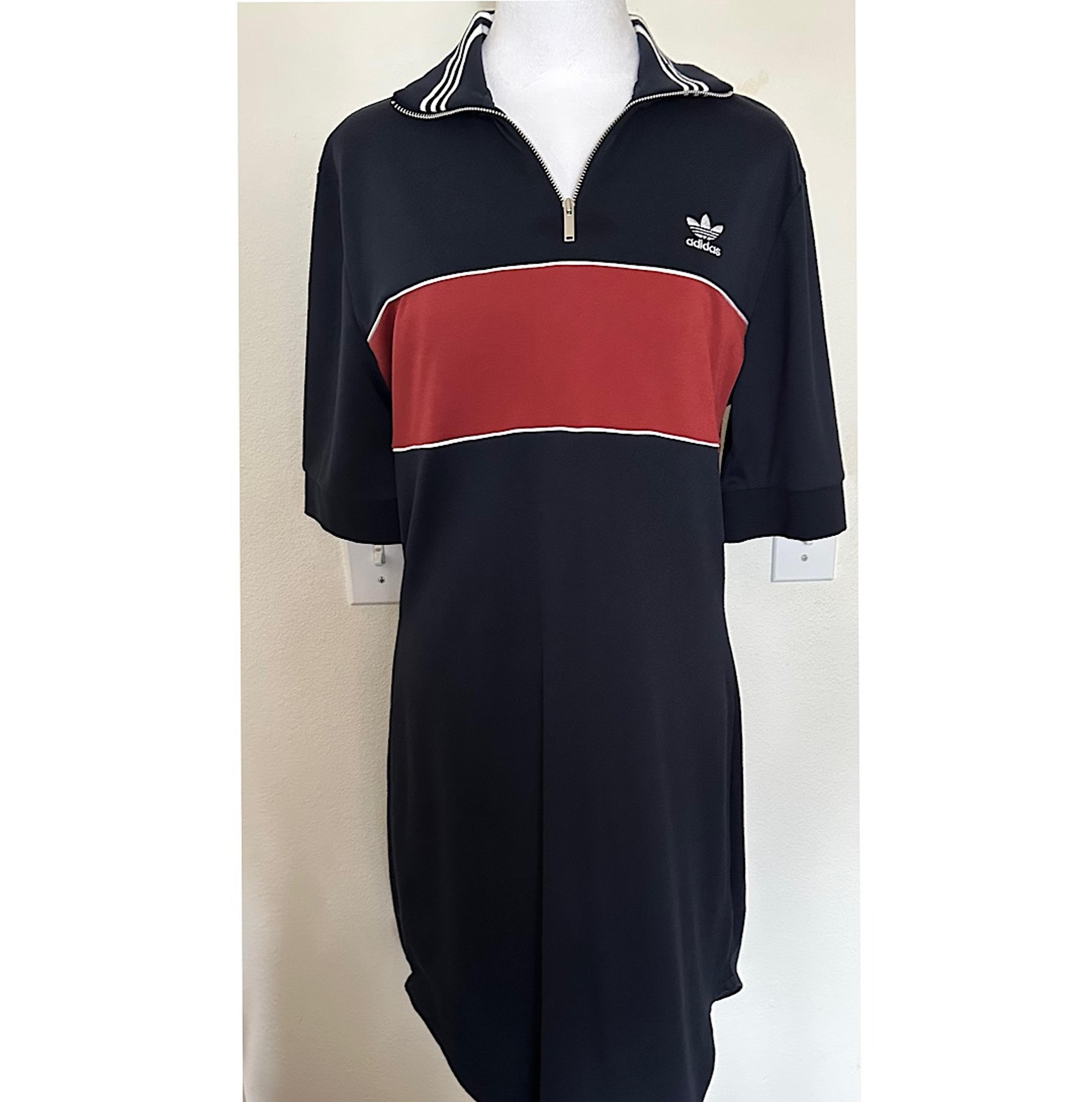 Adidas originals london navy high neck dress Clearance