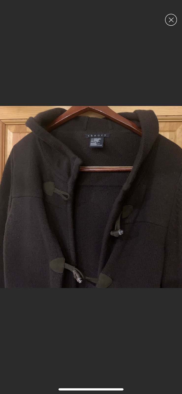 Theory Earth Rust Hooded Cashmere
