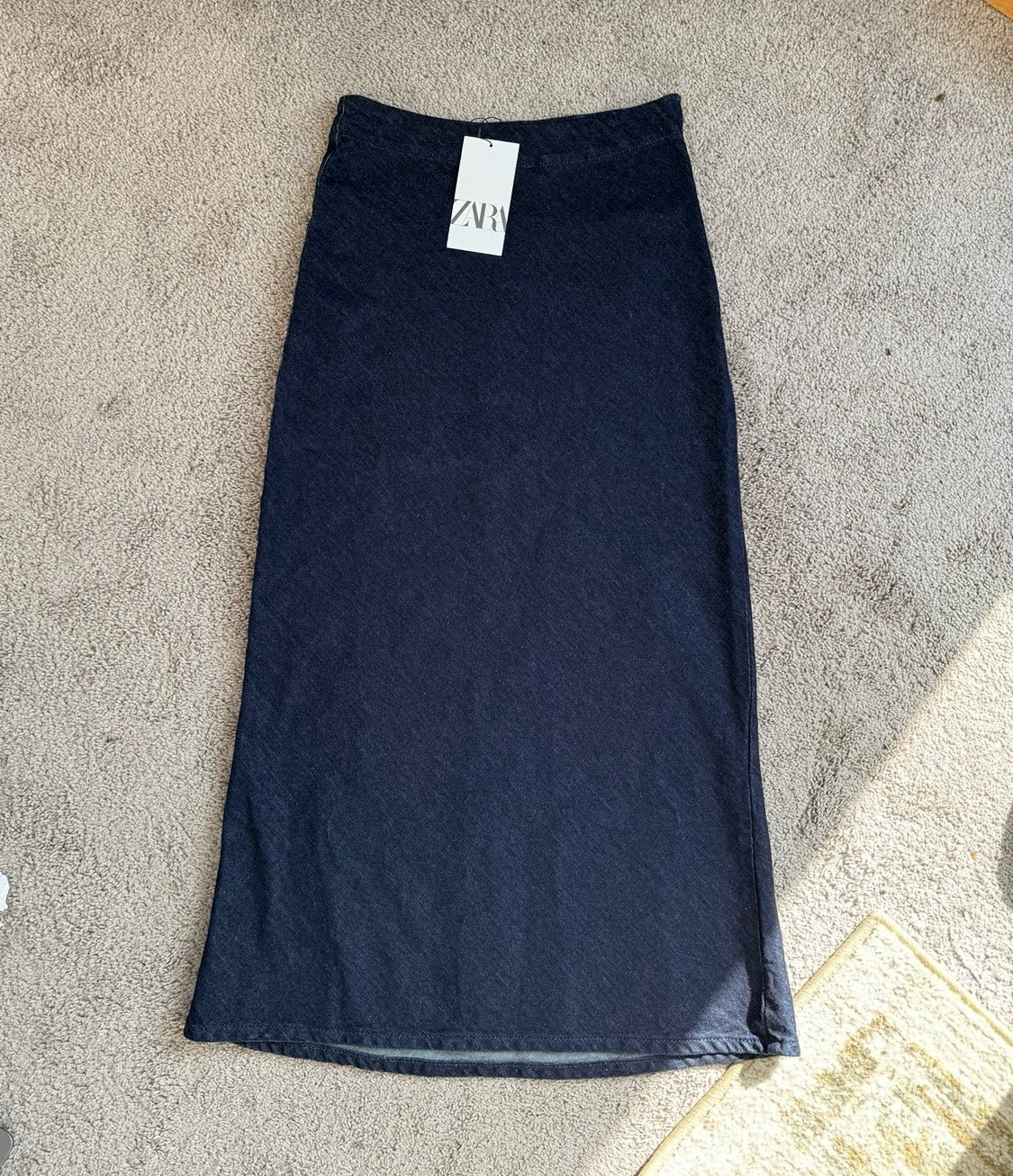 ZARA DENIM LONG SKIRT - BRAND NEW WITH TAG. Size XS