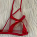 NWT Victoria secret red/nude bow unlined bralette M