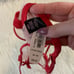 NWT Victoria secret red/nude bow unlined bralette M
