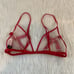 NWT Victoria secret red/nude bow unlined bralette M