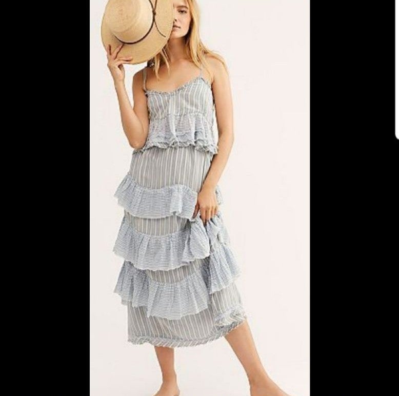 FP Vacation Now striped skirt/top set