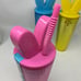 Complete set of PEEPs bunny double wall tumblers blue pink yellow 24 oz BPA free