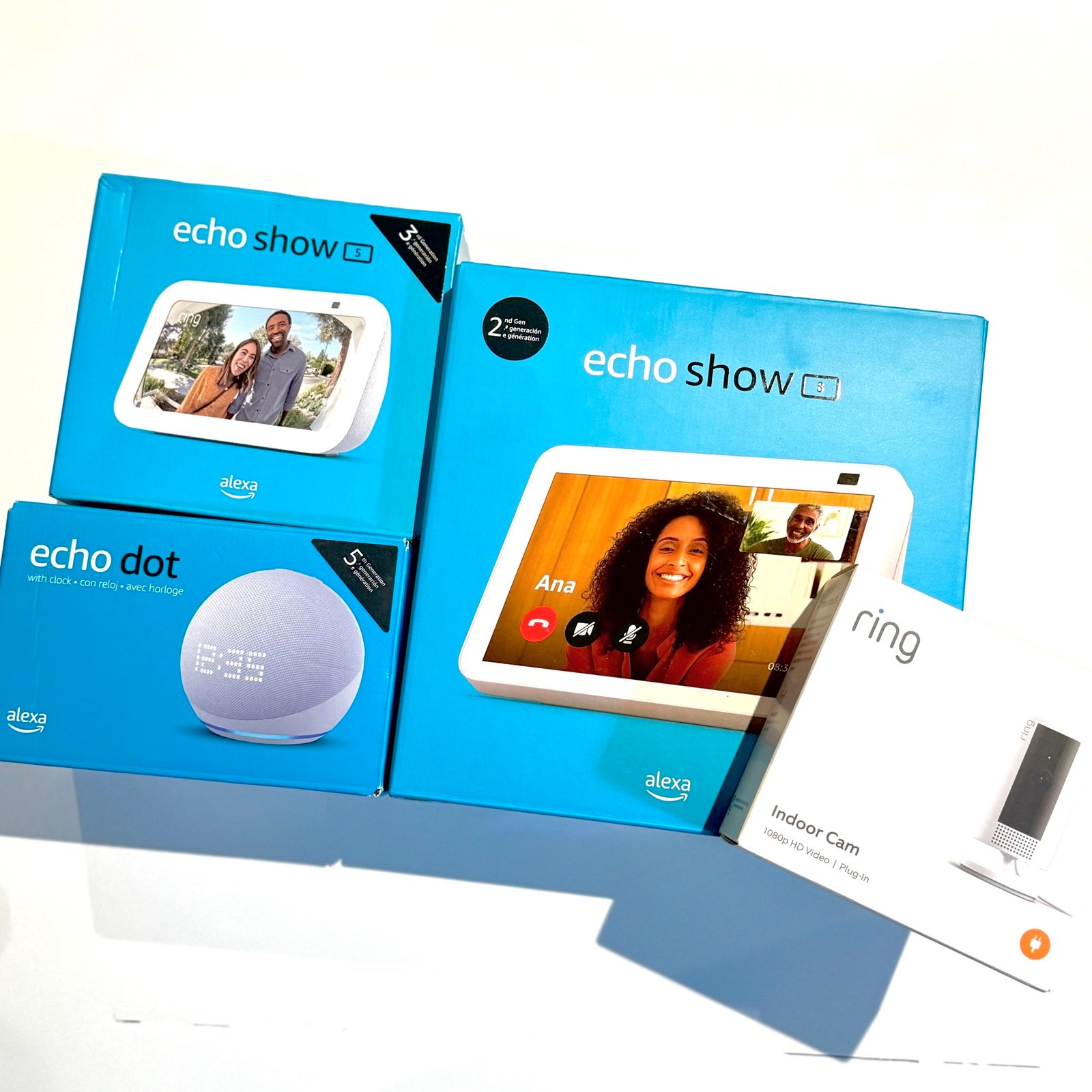Ring Indoor 1080p Security Camera & Amazon Echo Bundle