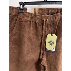 Prana Heritage Cord Pants Corduroy Brown Unisex Medium Relaxed Tapered Leg