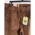 Prana Heritage Cord Pants Corduroy Brown Unisex Medium Relaxed Tapered Leg